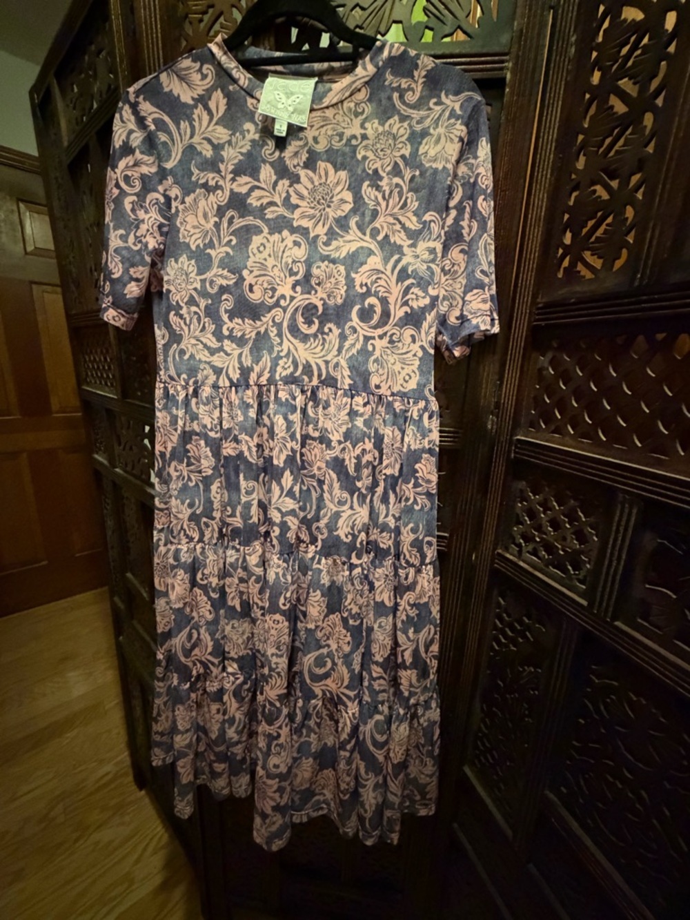 Johnny Was FLORENTINA MESH TIERED DRESS Small - Picture 10 of 13